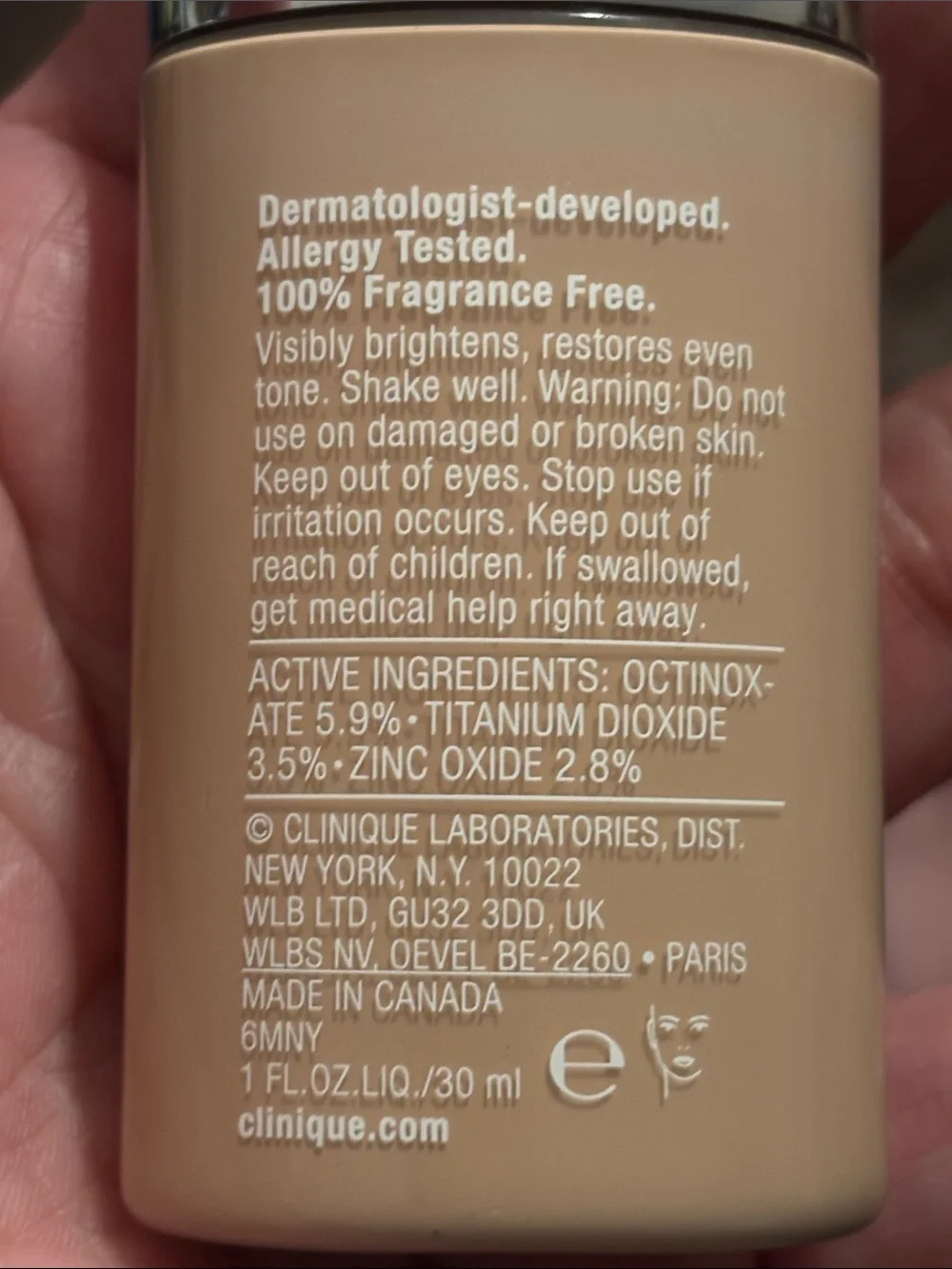 Clinique Even Better Liquid Foundation – Warm Beige